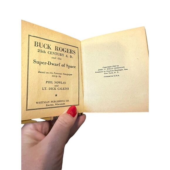 Buck Rogers and the Super-Dwarf of Space #1490 Big Little Book 1943 Whitman - Picture 6 of 6